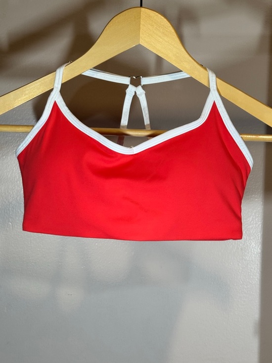 PHERO MOVEMENT Other - Red Contrast-Trim Lightweight Sports Bralette